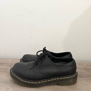 Doc Martens 1461 Virginia Leather Shoes in Black Womens Size 5